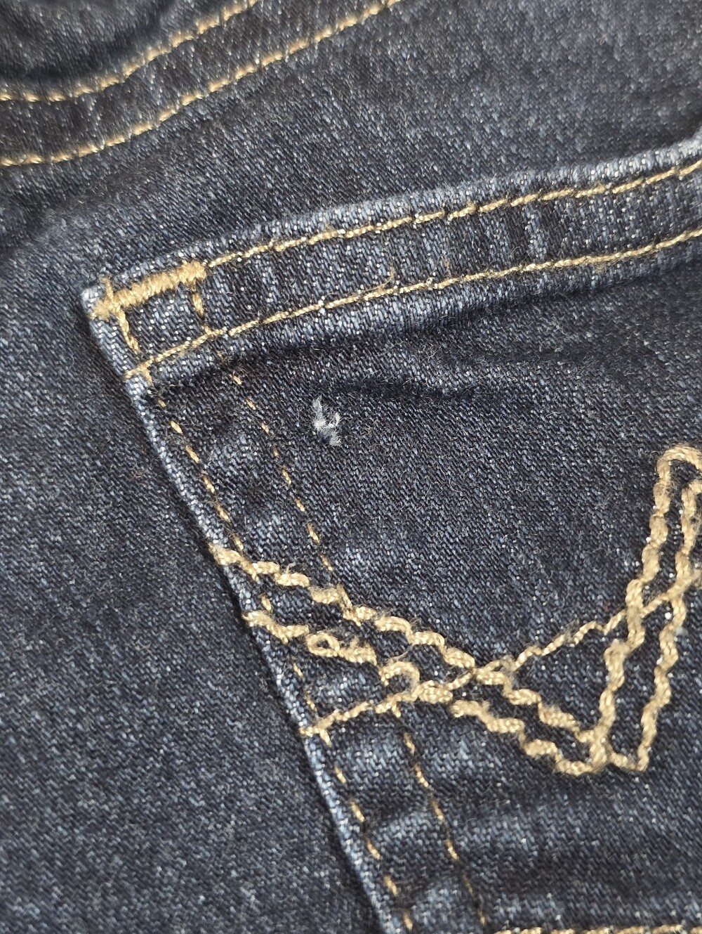 Wrangler Baby Boys Dark Wash Stretch Jeans 6-9M Elastic Waist Denim Western - Picture 5 of 6